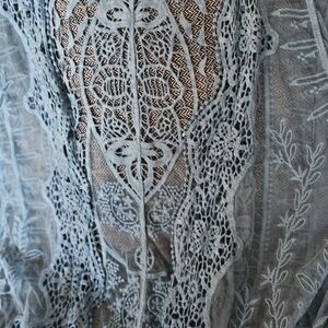Dressy WEDDING Lace Jacket Shrug AQUA Blue